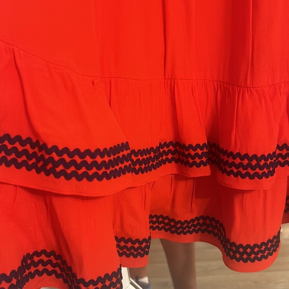 NWT Sail to Sable Red flutter sleeve Rick rack detail dress ❤️ - Picture 5 of 7